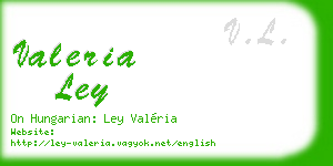 valeria ley business card